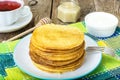 American Pancake delicious Royalty Free Stock Photo