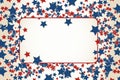 American patriotic background frame