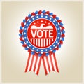 American patriotic election label