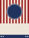 American patriotic vintage style background design Royalty Free Stock Photo