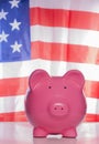 American Piggy bank Royalty Free Stock Photo