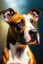 American Pit Bull Terrier Dog Portrait Royalty Free Stock Photo