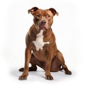 American Pit Bull Terrier Dog Purebred Sitting