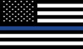 American police flag .