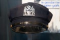 American policeman cap in museum police officer hat