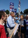 American Politican Campaigning for Reelection, Bob Menendez, United States Senator from New Jersey