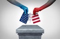 American Politics Fight Royalty Free Stock Photo