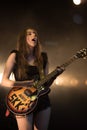 Haim in concert at Austin City Limits Royalty Free Stock Photo