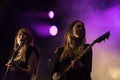 Haim in concert at Austin City Limits Royalty Free Stock Photo