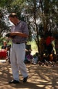 An American preacher in a Karamojong village