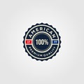 American premium guaranteed badges logo illustration vector design
