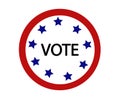 American presidential election badges