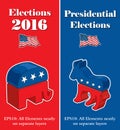 American Presidential Election Party Banners