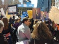 American Protest Crowd, March for Our Lives, Against Gun Violence, NYC, NY, USA Royalty Free Stock Photo