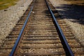 American Railroad closeup wooden beams