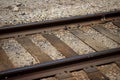 American Railroad closeup wooden beams