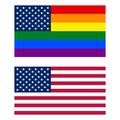 American rainbow flag. Lgbt, symbol of gays and lesbians, sexual minorities