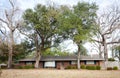 American Ranch Style Brick Home Royalty Free Stock Photo