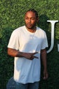 American rapper Kendrick Lamar attends US Open 2015 tennis match Royalty Free Stock Photo