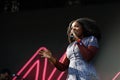 Noname in concert at Boston Calling Royalty Free Stock Photo