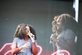 Noname in concert at Boston Calling Royalty Free Stock Photo