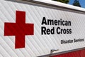 American Red Cross Disaster Services Vehicle and Logo