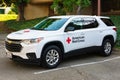 American Red Cross white emergency and relief vehicle