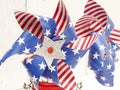 American red, white, and blue pinwheels Royalty Free Stock Photo