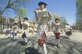 American Revolution Historical Reenactment, drummer boys in Williamsburg, Virginia