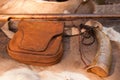 American Revolutionary War rifle and accessories