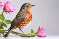 American Robin animal songbird song bird