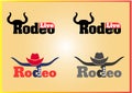 American Rodeo bulf head design shape Logo
