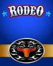 American Rodeo poster - western belt buckle