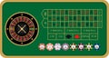 American roulette vector illustration