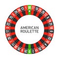 American roulette wheel Royalty Free Stock Photo