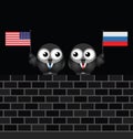 American Russian Leaders Royalty Free Stock Photo