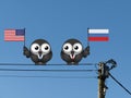 American Russian Leaders Royalty Free Stock Photo