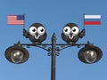 American Russian Leaders Royalty Free Stock Photo