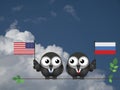 American Russian Leaders Royalty Free Stock Photo