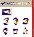 American Samoa Flag Set, Flag Set #203
