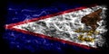 American Samoa smoke flag, United States dependent territory fl Royalty Free Stock Photo