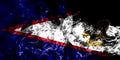 American Samoa smoke flag, United States dependent territory flag Royalty Free Stock Photo