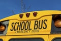American school bus Royalty Free Stock Photo