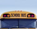 American school bus w Royalty Free Stock Photo