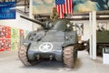 American Sherman tank from World War II. Royalty Free Stock Photo