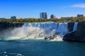 American Niagara Falls in late afternoon during autumn, New York state, USA Royalty Free Stock Photo