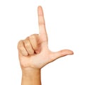 American sign language letter l