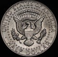 American Silver Half Dollar Coin Royalty Free Stock Photo