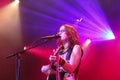 Ingrid Michaelson in concert at Best Buy Theater in New York Royalty Free Stock Photo