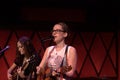 Ingrid Michaelson in session at Rockwood Music Hall Royalty Free Stock Photo